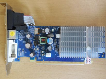 PNY G77200SN1E11L-SB nVidia GeForce 7200GS 128MB TC 512MB PCIe DVI VGA TVO* g555
