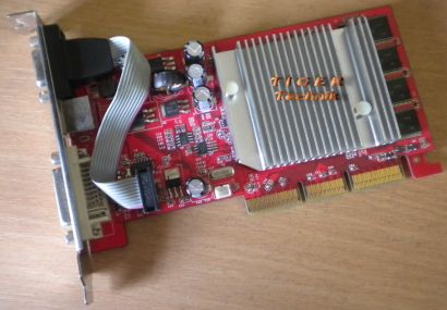nVidia GeForce FX5200 Grafikkarte AGP8x 128MB VGA TV-Out DVI* g75