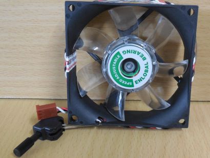 Enermax A128025MH-A Lüfter 80mm 12V FAN 3pin Drehzahlregler Temposteuerung*GL152