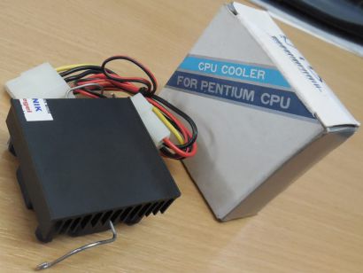 Retro Sockel Intel 7 5 3 AMD 45mm 4-pol CPU Kühler FAN Cooler schwarz* ck398