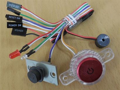 MS-Tech LC-310 SX-395 ZAO-100T Power Reset Schalter LED Speaker* pz1234