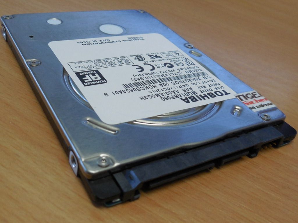 Toshiba MQ01ABF050 HDD SATA 500GB 2.5 Zoll Festplatte 5400rpm 8MB G003235B F761