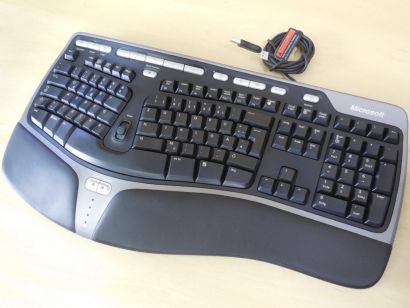 Microsoft Natural Ergonomic Keyboard 4000 V1.0 USB Tastatur KU-0462 QWERTZ*pz673