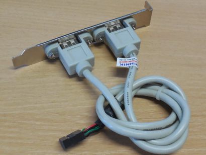 2 Port USB 2.0 Anschluss Slotblende Slot Blende Slotblech USB bracket* pz676