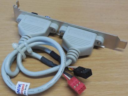 Gigabyte SPDIF SUB Center REAR R L Audio Slotblende Optical Coaxial Modul* pz688