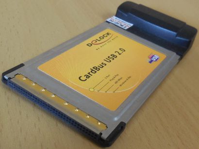 Delock L-312CB USB2.0 Cardbus PCMCIA 2 Port 32-bit Plug and Play 480Mbps* nb25
