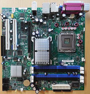 Intel DG965SS RevD41678 304 Mainboard +Blende Sockel 775 DDR2 VGA IEEE1394*m1034