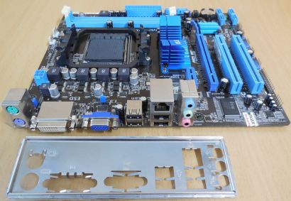 Asus M5A78L-M LE Rev1.00 Mainboard +Blende Sockel AM3 AM3+ PCIe DDR3 GBLAN*m1036