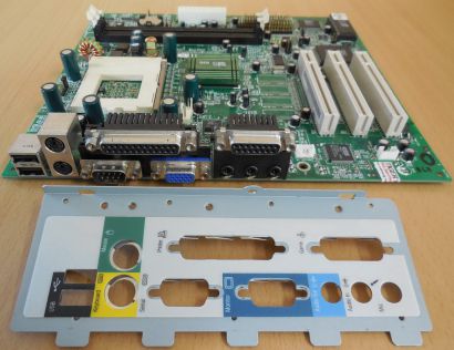 Acer Power SE V76M Mainboard +Blende Sockel 370 PCI Retro Serial USB SDRAM*m1037