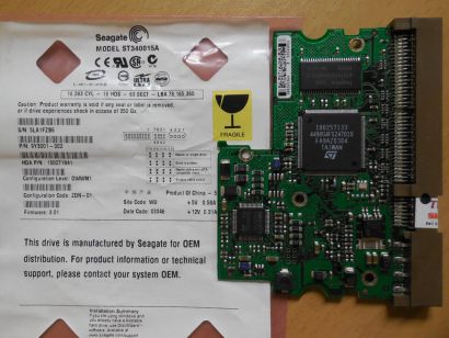 Seagate Barracuda 5400.1 ST340015A IDE PCB Controller Elektronik Platine* FE188