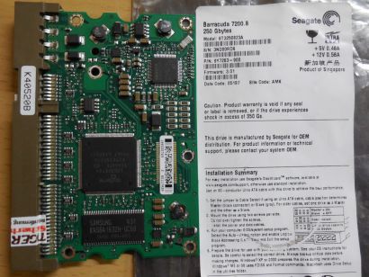 Seagate Barracuda 7200.8 ST3250823A IDE PCB Controller Elektronik Platine* FE202
