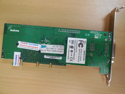 Matrox G45FMLDVA32DB Millennium G450 32MB 64Bit DVI-I RETRO AGP Grafikkarte*g581