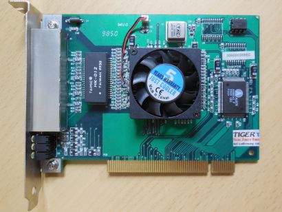 Asix NEF-4C 35012001 Rev A3 4x RJ45 Active Cooling Server PCI Netzwerkkarte*nw94
