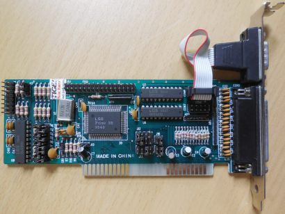 LGS Prime 3B 9540 LPT Parallel COM Seriell RS-232 RETRO ISA Multi I/O Karte*sk71