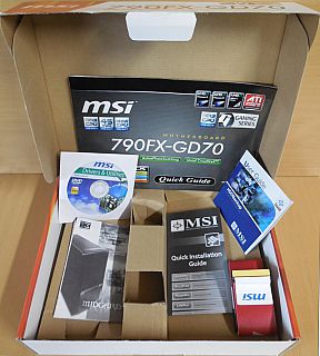 MSI 790FX-GD70 MS-7577 Ver1.1 Mainboard +Blende AMD 790FX Sockel AM3 DDR3* m1043
