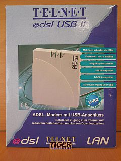 Telnet @DSL USB II ADSL Modem 8Mbps Ethernet LAN USB Modem T-DSL NEU OVP* nw557