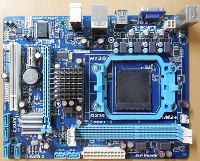 Gigabyte GA-78LMT-S2 Rev 1.1 Mainboard +Blende AMD 760G Sockel AM3+ DDR3* m1051