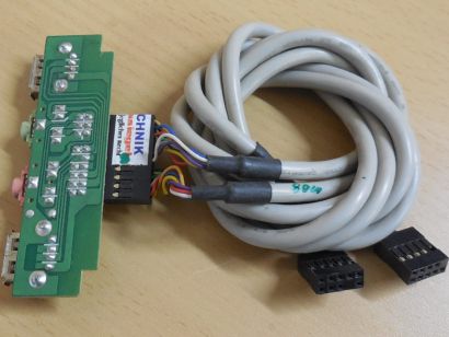 Aquado TP-16-1-HD TP0909006 PC Gehäuse USB2.0 Audio MIC Front Panel* pz924