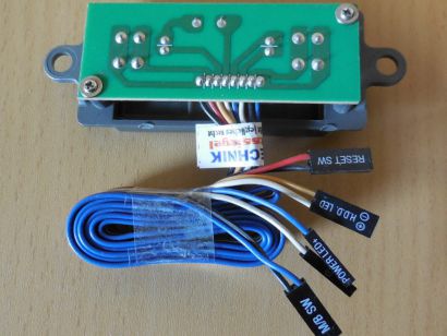 Aquado TP-607 TP0909004 PC Gehäuse Power Reset Schalter HDD LED Power LED* pz925