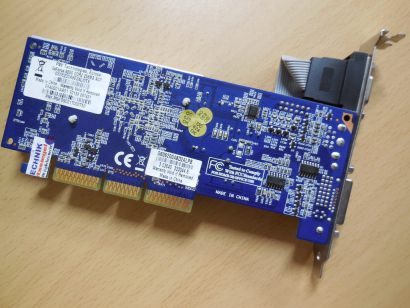 PNY nVIDIA GeForce 6200 G606200A8D24LPB 256MB DDR2 DVI TVO VGA Retro AGP 8X*g597