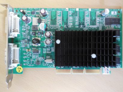 Leadtek LR2960 WinFast GeForce FX 5200 64MB Dual DVI-I Retro AGP FSC D1910* g599