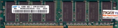 Samsung M368L6523DUS-CCC PC-3200 512MB DDR1 400MHz CL3 Arbeitsspeicher RAM*r1017