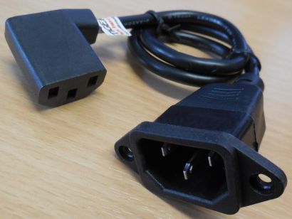 Kaltgerät Verlängerungskabel Modding Netzteil Stromkabel PC Gehäuse intern*pz943