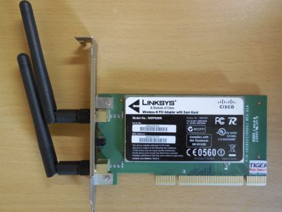 LINKSYS Cisco WMP600N Dual Band Wireless N PCI Karte 802.11A B G N 300Mbps* wk37