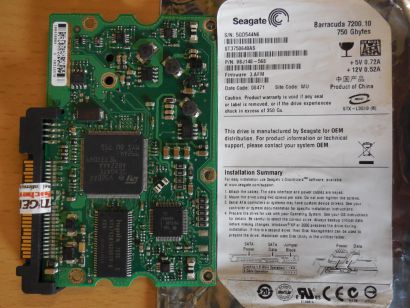 Seagate Barracuda 7200.10 ST3750640AS PCB Controller Elektronik Platine* FE240