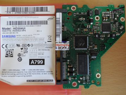 Samsung Spinpoint Ecogreen F4 HD204UI PCB Controller Elektronik Platine* FE242