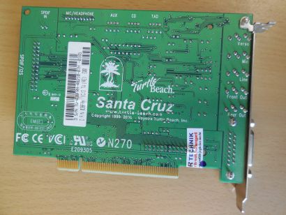 Dell 038FRH Turtle Beach Santa Cruz TB400-2541-01 CS4630 5.1 PCI Midi Retro* s79