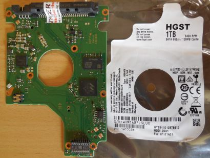 HGST Hitachi Travelstar HTS541010B7E610 PCB Controller Elektronik Platine* FE248