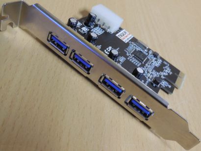 Conrad 4 Port USB 3.0 PCI Express Karte PCI-E x1 Art No. 46 93 89 NEC CHIP* sk75