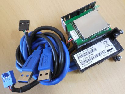 MEDION PC Front Panel 20053131 USB 3.0 Mic Audio Kartenleser MS SD MMC xD* pz963