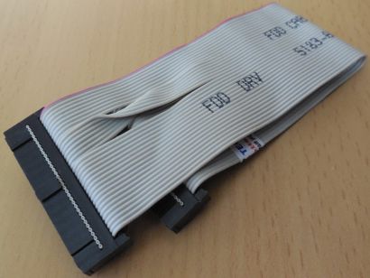 HP 5183-6044 Retro Floppy Kabel FDD Diskettenlaufwerk 19cm 34 pin grau* pz966