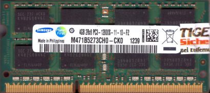 Samsung M471B5273CH0-CK0 PC3-12800 4GB DDR3 1600MHz SODIMM Arbeitsspeicher*lr145