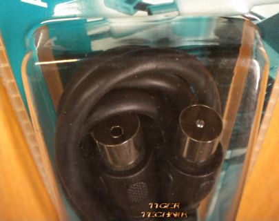 Teccus by Vivanco TV Radio Antennenkabel 90db Stecker Koax Kupplung 1,5m* so32