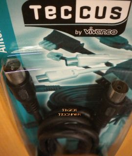 Teccus by Vivanco Absorberkabel TV Radio Antennenkabel 90db Koax 1,5m* so33