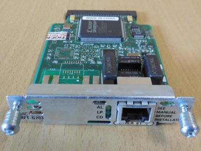 Cisco VWIC 1MFT-G703 73-3042-03 Rev C0 Multiflex Trunk Voice WAN Card Karte*nw99