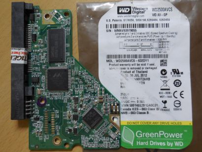 Western Digital AV-GP WD2500AVCS-632DY1 PCB Controller Elektronik Platine* FE257