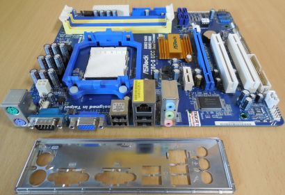 ASRock N68C-UCC Rev1.04 Mainboard +Blende Sockel AM2 AM2+ AM3 DDR2 DDR3* m1062
