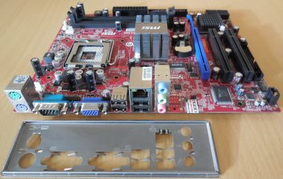 MSI MS-7529 Ver1.6 G31TM-P21 Mainboard +Blende Intel Sockel 775 VGA LAN* m1063