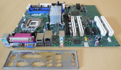 Intel D945GNT Rev C96320-402 Mainboard +Blende Sockel 775 PCIe SATA DDR2* m1068