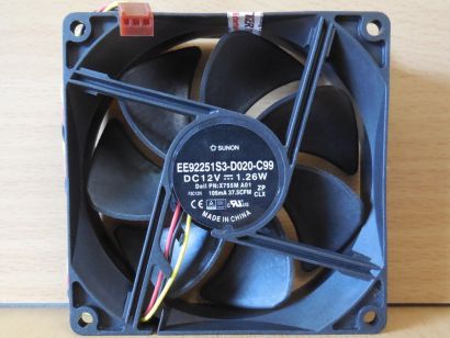 Dell Optiplex Gehäuse Lüfter 0X755M Sunon EE92251S3-D020-C99 92mm 12V FAN* GL171