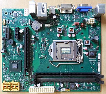 Fujitsu D2990-A11 GS5 Mainboard +Blende Sockel 1155 Intel H61 Esprimo P400*m1071