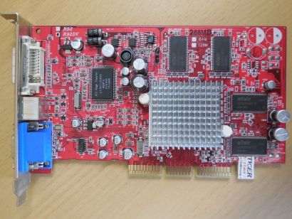 PowerColor R92DV-D3L Radeon 9200 Retro AGP Grafikkarte 256MB VGA TV-Out DVI*g623