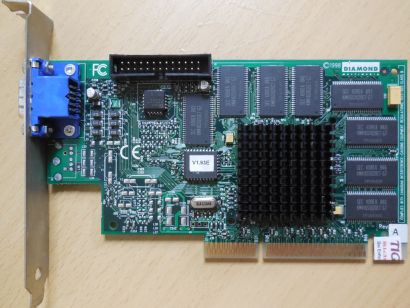 Diamond Viper V550 SDR 16MB NV4 nVidia Riva TNT VGA Retro AGP Grafikkarte* g626