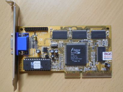 Trident Blade 3D 9880 ST-9880A Ver1.0 4MB SDR VGA Retro Grafikkarte AGP 2x* g629