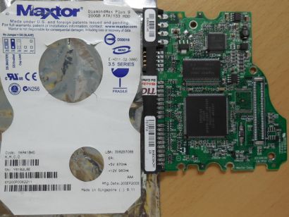 Maxtor DiamondMax Plus9 6Y200P0 YAR41BW0 PCB Controller Elektronik Platine*FE272