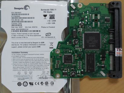 Seagate Barracuda 7200.11 ST3750630AS PCB Controller Elektronik Platine* FE283